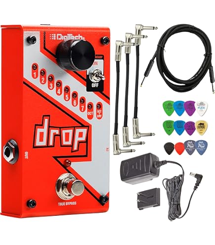 Amazon.com: Digitech DROPBK The Drop Polyphonic Drop Tune Pedal